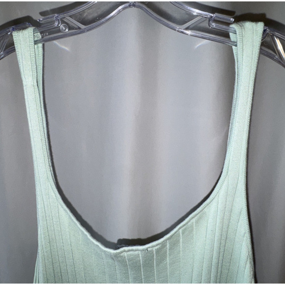 Eloquii Seafoam Green Ribbed Maxi Dress (no Belt) Size 26/28 - Picture 10 of 15